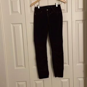 Calvin Klein purple corduroy skinny